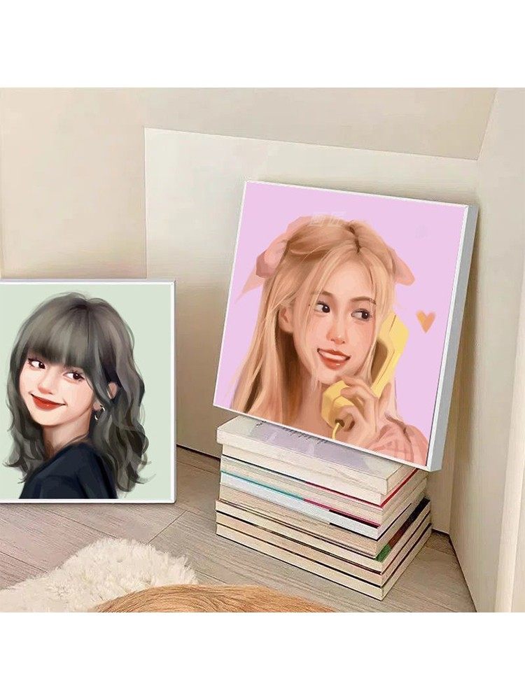 BLACKPINK数字油画颜料画装饰画
