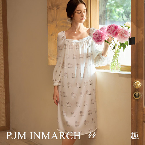 PJMINMARCH真丝睡裙100%桑蚕丝