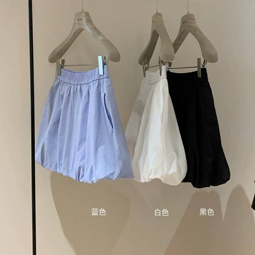 广州市天觅服装有限公司WGWE法式设计感小众高腰显瘦a字半身裙女