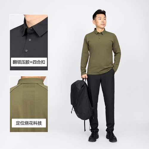 S·FPRO秋季新品男士长袖Polo衫