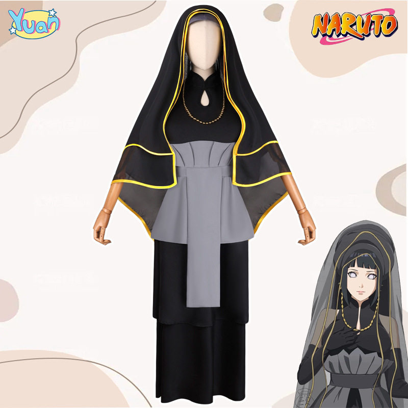 博人传剧场版日向雏田cosplay服装黑色婚纱性感二次元动漫衣服女
