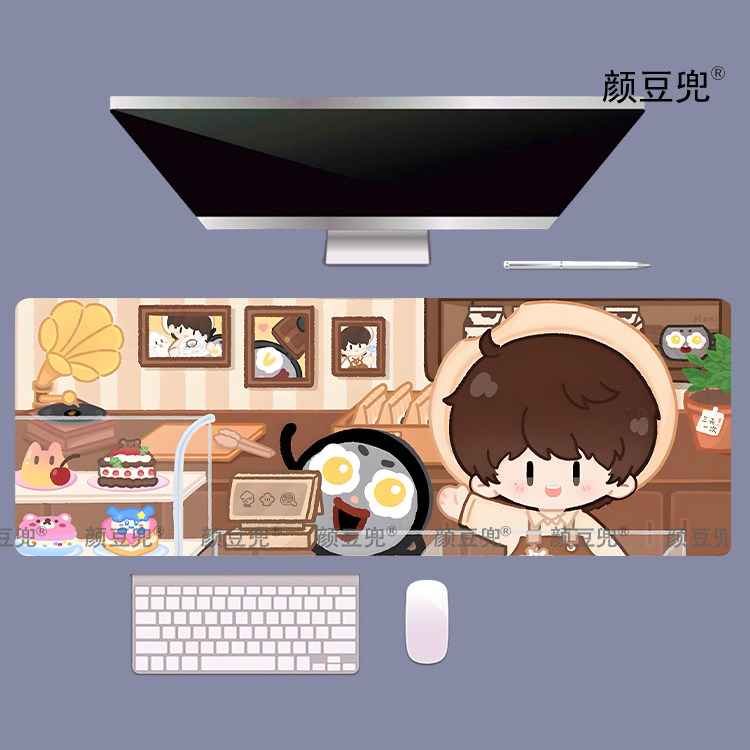 周深 卡布叻演唱会周边鼠标垫锁边鼠标垫 办公电竞键盘垫 防滑垫