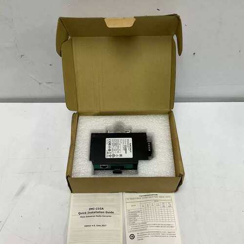 议价MOXA IMC-21GA-LX-SC-T ETHERNET TO FIBER MEDIA CONVERTER