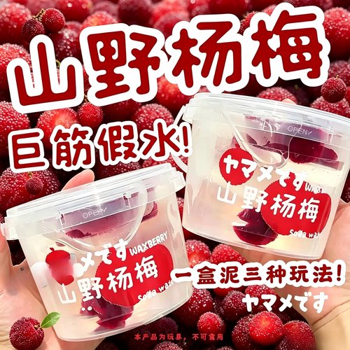 网红山野杨梅假水史莱姆起泡胶