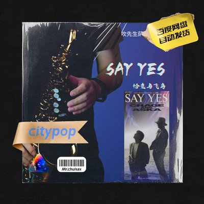 SAY YES 恰克与飞鸟 吹先生萨克斯 City pop 五线谱伴奏示范