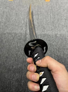 龙泉刀剑1095高碳钢铁装细鞘冷兵器手工锻打一体日式指挥刀未开刃