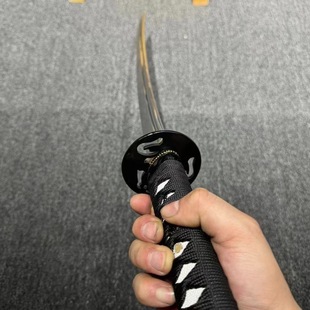 龙泉刀剑1095高碳钢铁装细鞘冷兵器手工锻打一体日式指挥刀未开刃