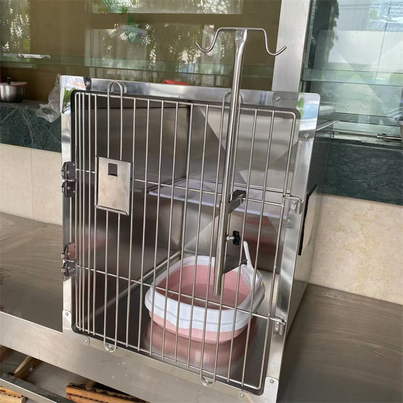 宠物医院住院笼不锈钢猫寄养笼恒温氧仓笼动物医院狗笼兽用打针笼