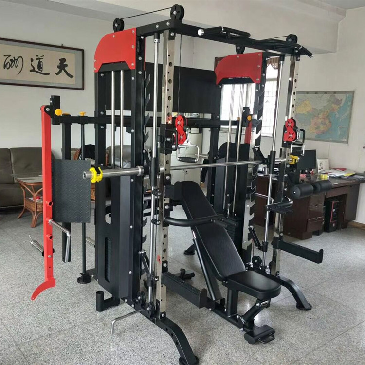 伟丰WF-6010多功能史密斯机小飞鸟龙门架综合训练器商用健身器