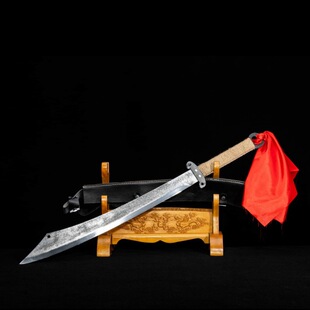 龙泉刀剑红军抗日大刀武器红军刀PU高锰钢一体锻打冷兵器未开刃