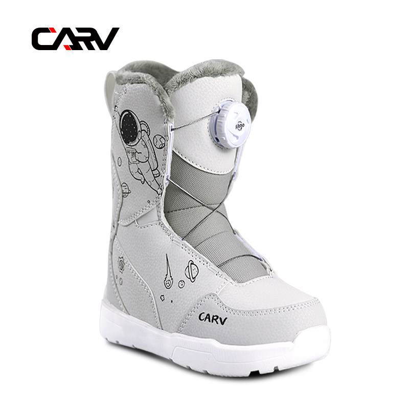 CARV男童儿童单板滑雪鞋快穿雪鞋滑雪防水舒适保暖防滑鞋户外运动