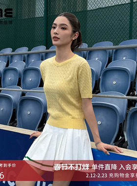 朗姿集团LIME莱茵简约圆领罗纹收口云感羊毛真丝混纺纱套头衫