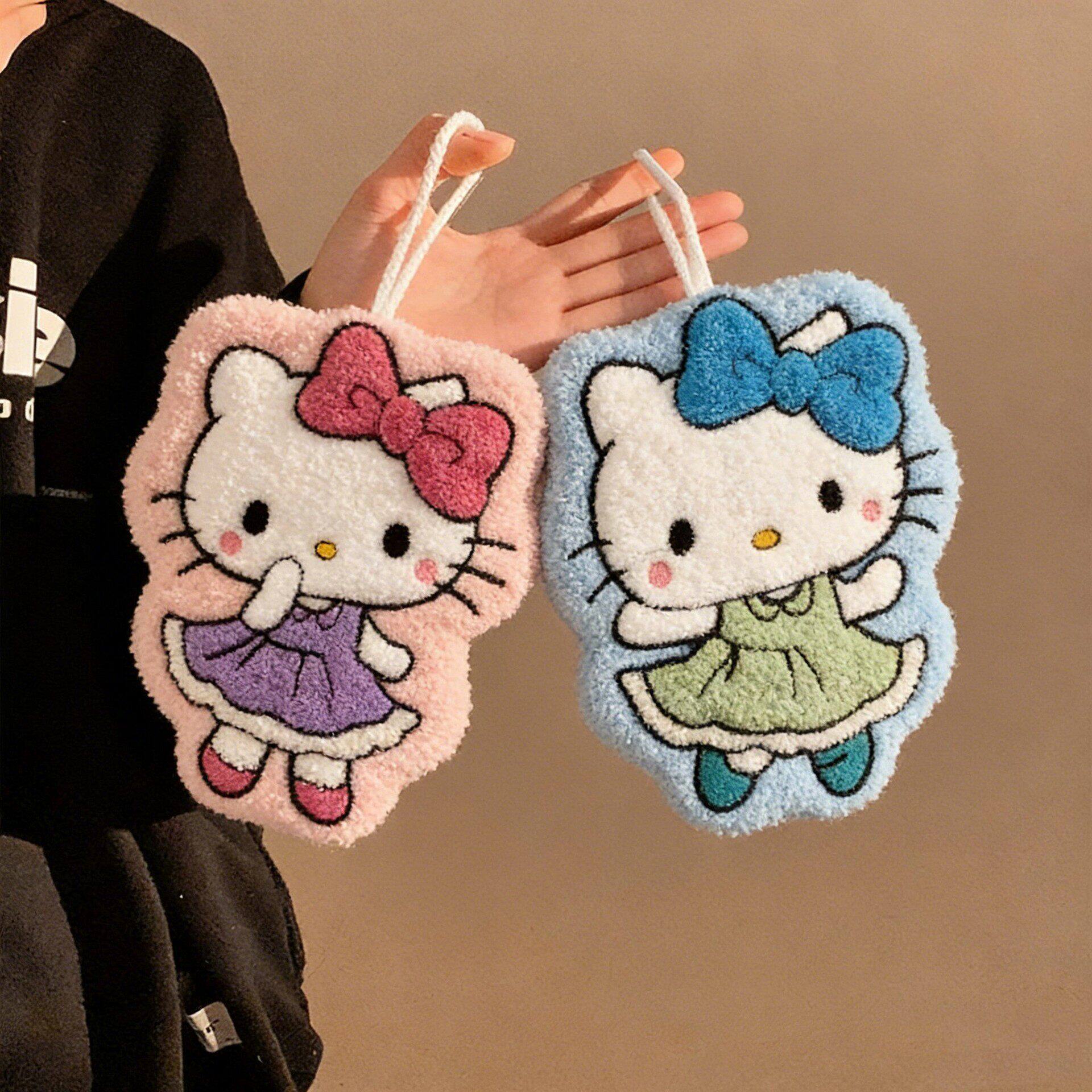 卡通可爱KT猫家用擦手巾