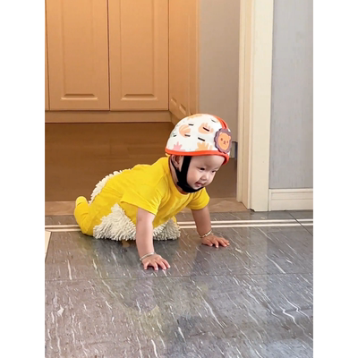 婴儿爬行服宝宝爬爬服拖地连体哈衣防脏擦地罩衣新生儿薄款防脏衣