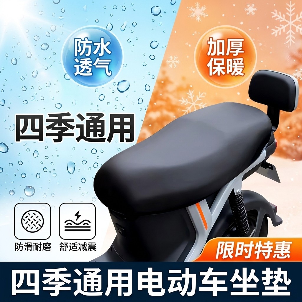 电动摩托车坐垫套防水防