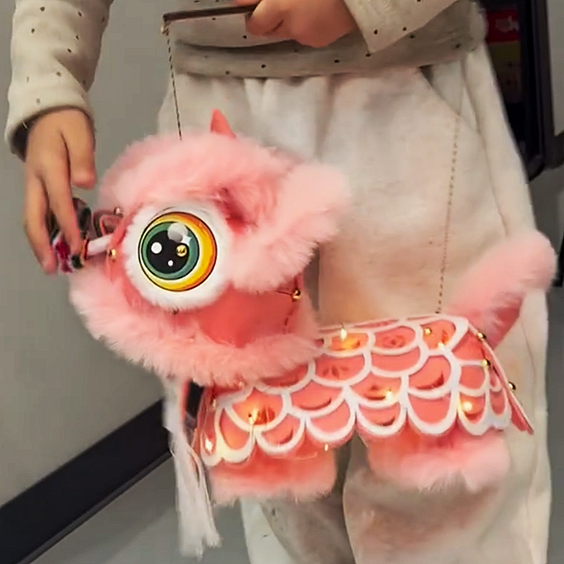 国潮非遗醒狮灯笼手工diy花灯材料包发光新年装饰品春节2026新款,节庆用品/礼品,花灯,淘宝优惠券,粉丝福利购,淘宝优惠卷