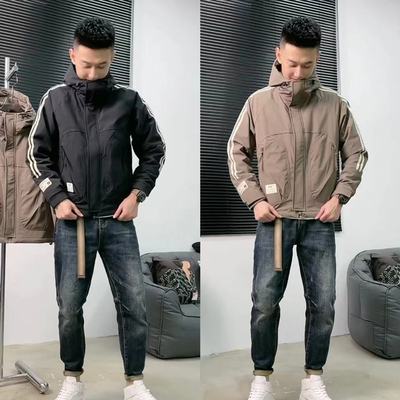 秋冬季男士二棉棉服连帽棉袄潮流