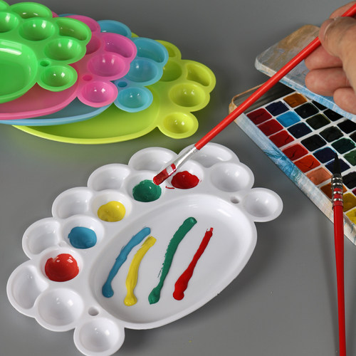 光祖脚丫调色盘文房四宝易清洗