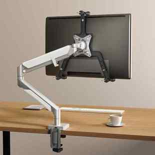 松能显示器支架配件无孔显示器笔记本夹VESA板搭配专业使用免打孔