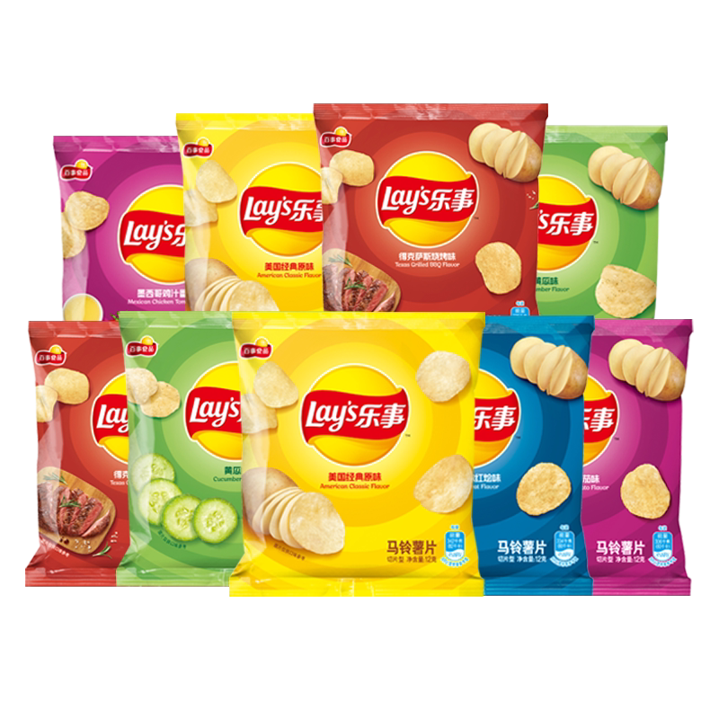 乐事薯片 休闲小包装12g*9包(混合口味随机配)- y【自选】