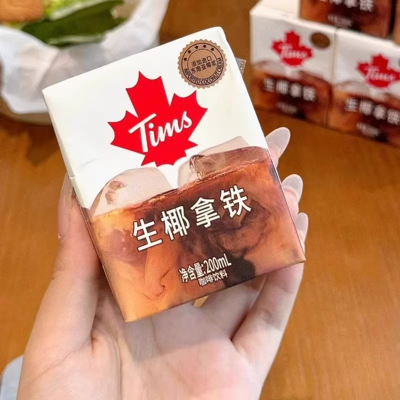 Tims 咖啡 生椰拿铁/冰吸生椰拿铁 200ml*5-z