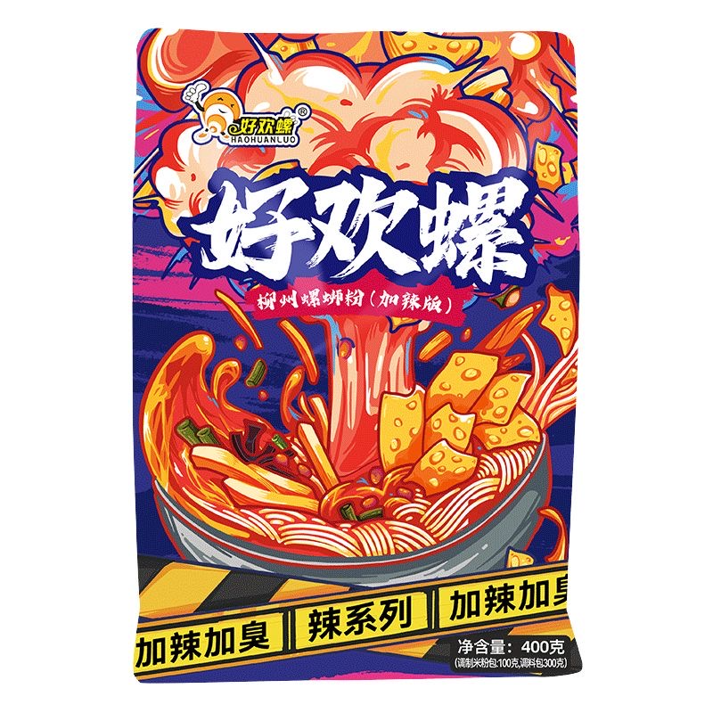 【U先试用】好欢螺螺蛳粉加辣加臭螺狮粉 400g*1袋