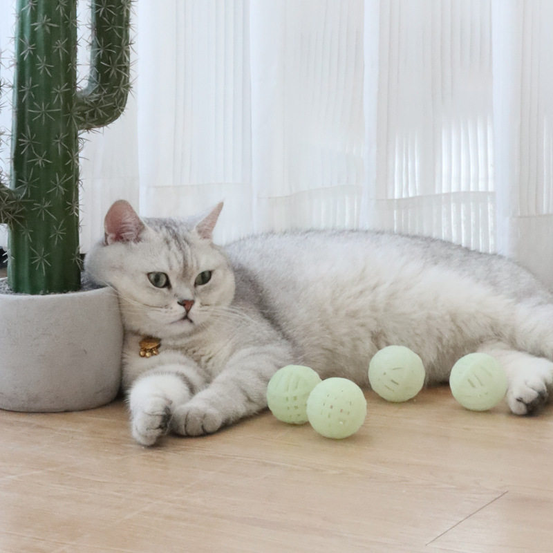 工厂直供宠物夜光铃铛球玩具猫狗