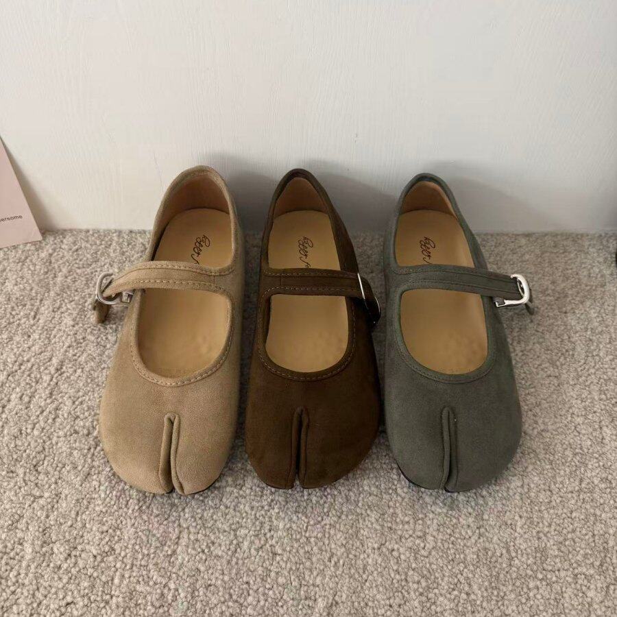 韩版复古小众增高分趾玛