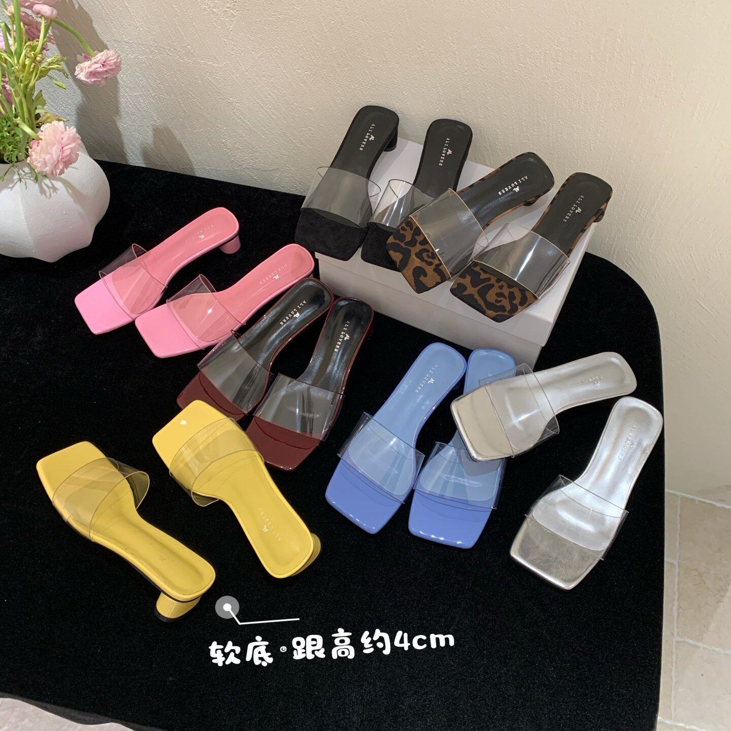 ALILOVERS韩版透明方头