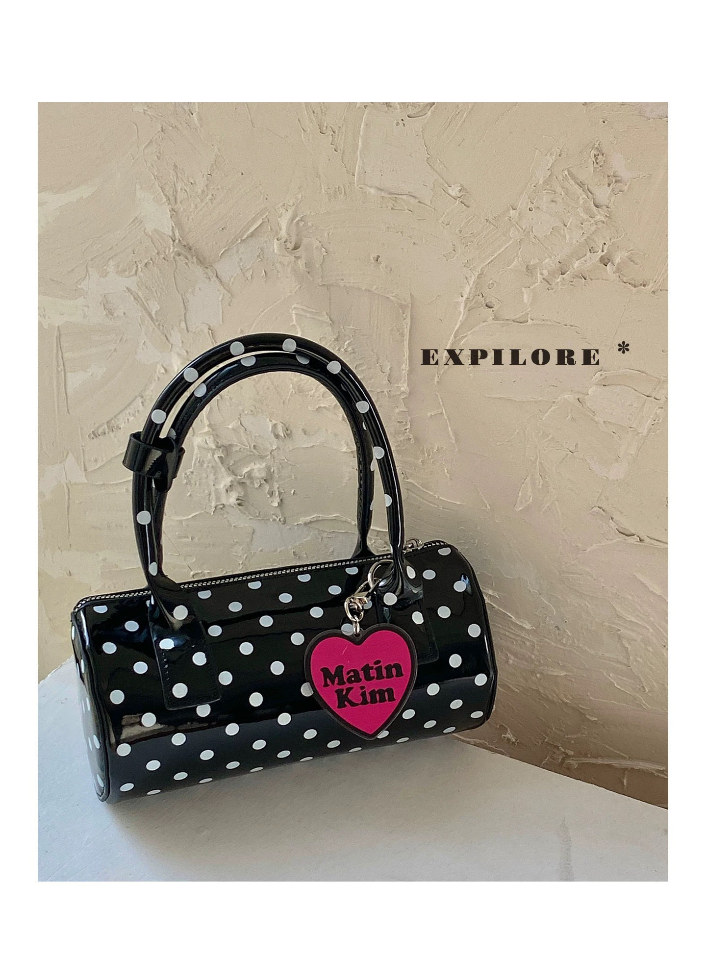 「银角大王」敲可爱的波点包！手提斜挎包