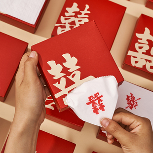 结婚纸巾一次性餐巾纸婚宴订婚喜宴酒席专用整箱抽纸婚礼用品大全