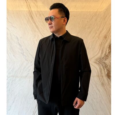 【体制内·穿搭】早春纯色男款长袖翻领夹克轻薄商务休闲LW1