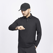 速干透气简约舒适 AS·ECOⅡ秋季 HT5 休闲运动长袖 Polo衫 男士 新品