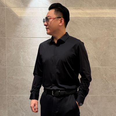 【大道至简】早春轻薄舒适新款男士长袖衬衣暗门襟商务休闲 LT1