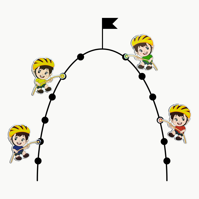 课堂竞争爬山游戏磁性贴