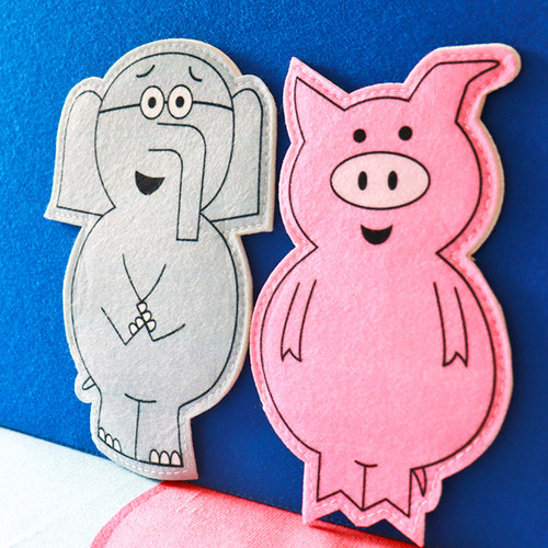 小猪小象系列绘本讲故事手偶