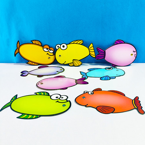 钓鱼卡片可擦写识字游戏配件