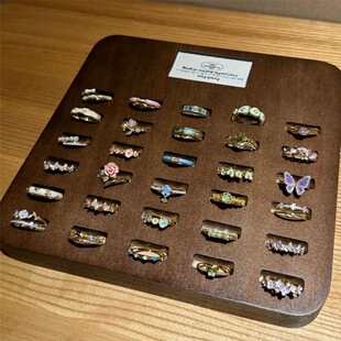 彩色珐琅花朵蝴蝶戒指女ins风小众高级感轻奢不掉色开口指环手饰