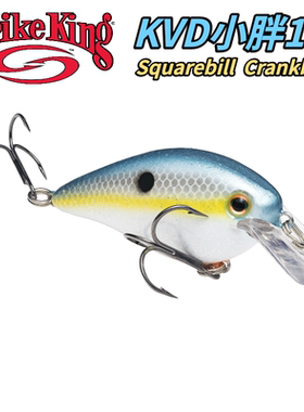 Strike King美国进口 KVD Squarebill 1.5 方舌板摇滚小胖子 静音