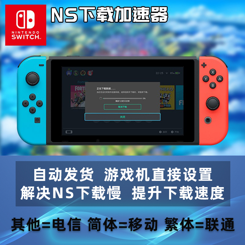 [专线加速]NS任天堂Switch下载加速器 eShop商店DNS加速 自动发货 电玩/配件/游戏/攻略 其他游戏软件平台 原图主图