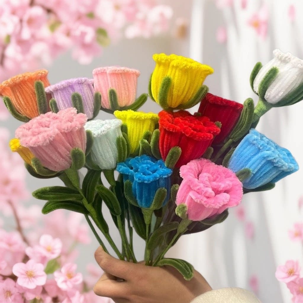 扭扭棒花束送员工长辈母亲节礼物