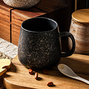 家用复古杯陶瓷杯子茶杯咖啡杯水杯马克杯釉下彩国风古风喝水 中式