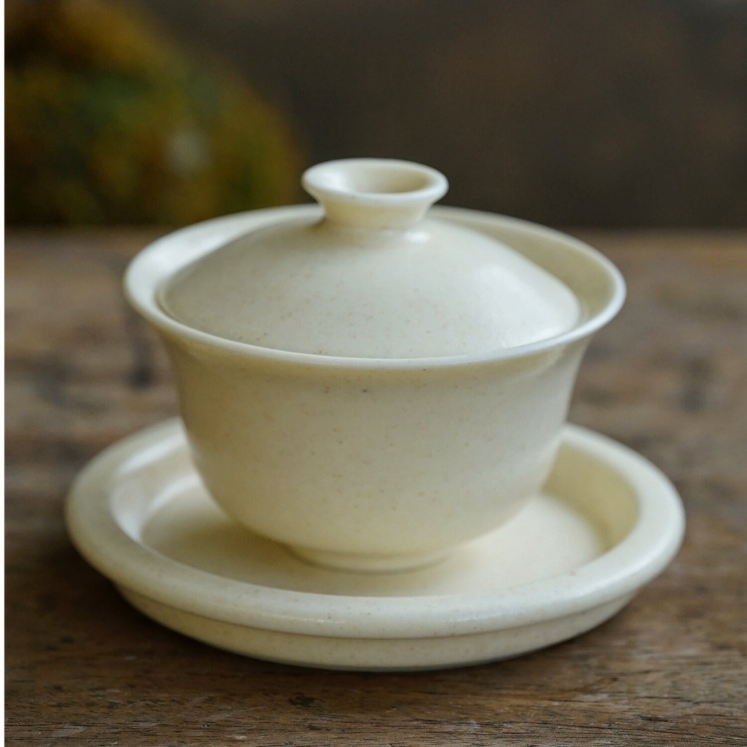 原矿釉小功夫茶盖碗冲茶器陶瓷高温手工原创家用送礼