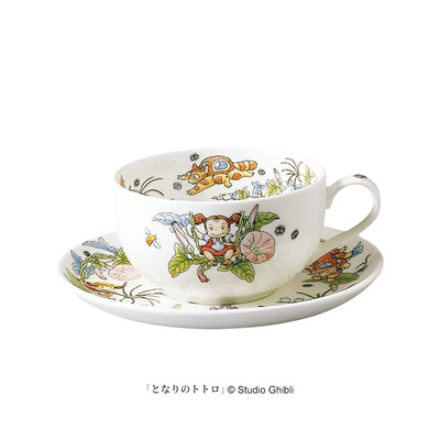 日本Noritake则武吉卜力totoro宫崎骏龙猫骨瓷红茶咖啡杯碟礼盒装