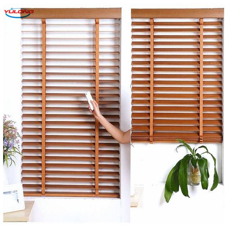 百叶窗帘家用椴木遮光遮阳办公室客厅卧室升降手拉绳