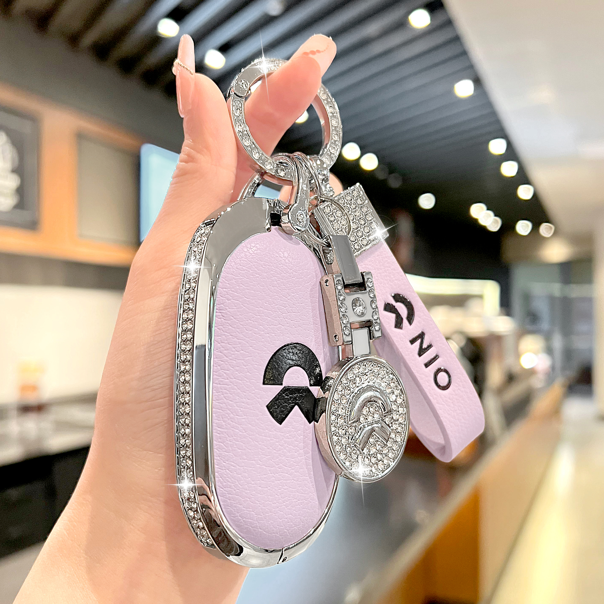 24款蔚来et5t钥匙套es6 et5 ec6汽车es8真皮钥匙扣es7壳ec7女et7