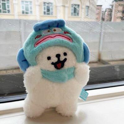 线条小狗挂件可爱毛绒头