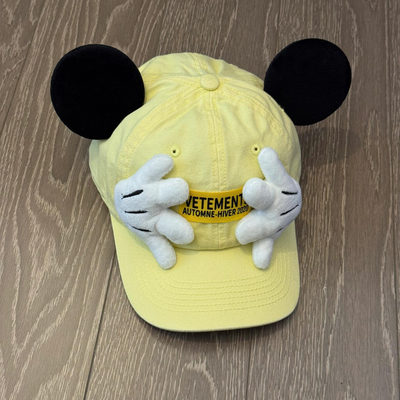 可爱米奇手帽子女款2025新款时尚洋气创意耳朵棒球帽训练遮阳帽子