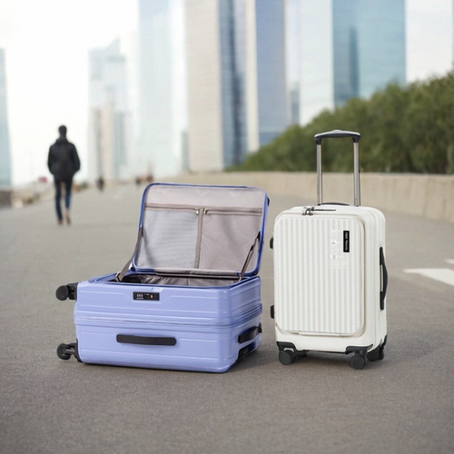 平湖行李箱旗舰店侧开口PC材质
