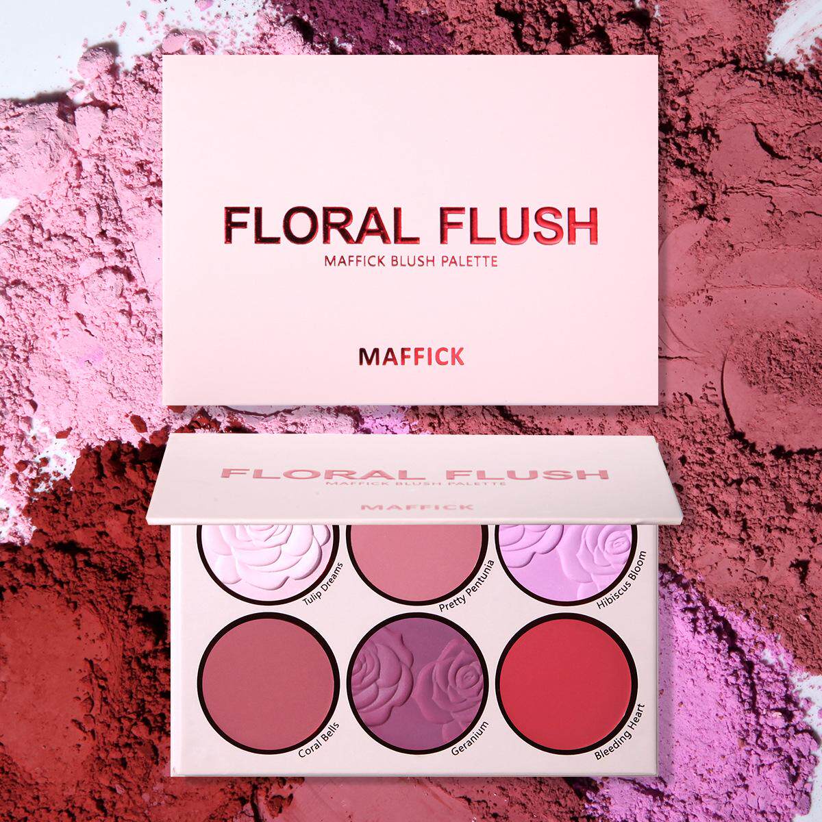 MAFFICK Flower Blush Palette: Your Matte Red Beauty Steal! - Taobao product photo 2
